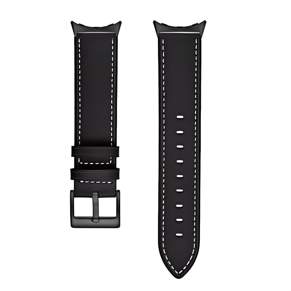 Läderarmband Google Pixel Watch 3 XL 45mm svart