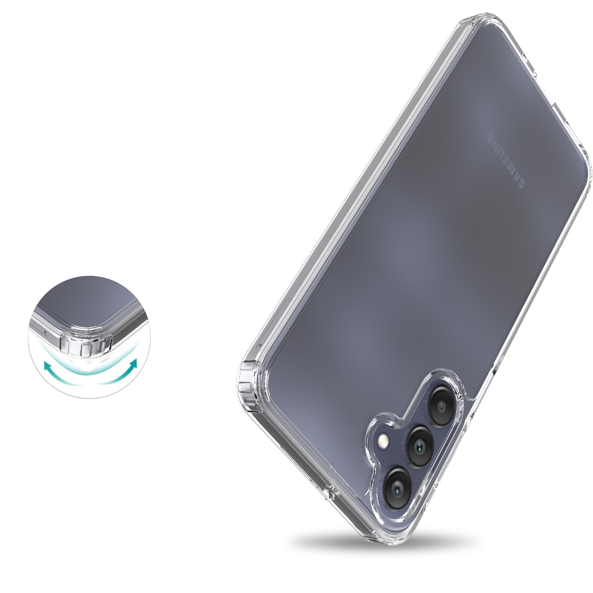 Hybridskal Samsung Galaxy A16 transparent