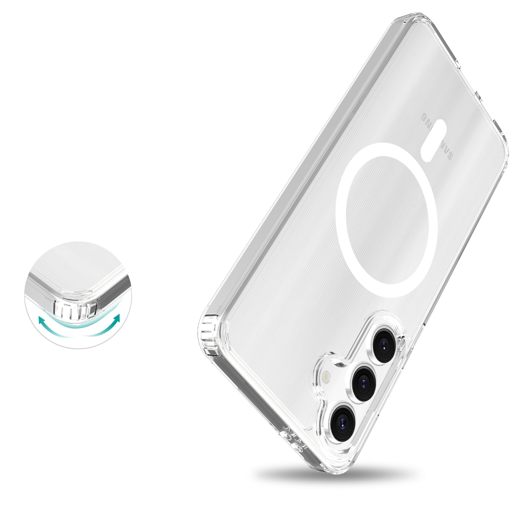 Hybridskal MagSafe Samsung Galaxy S24 FE transparent