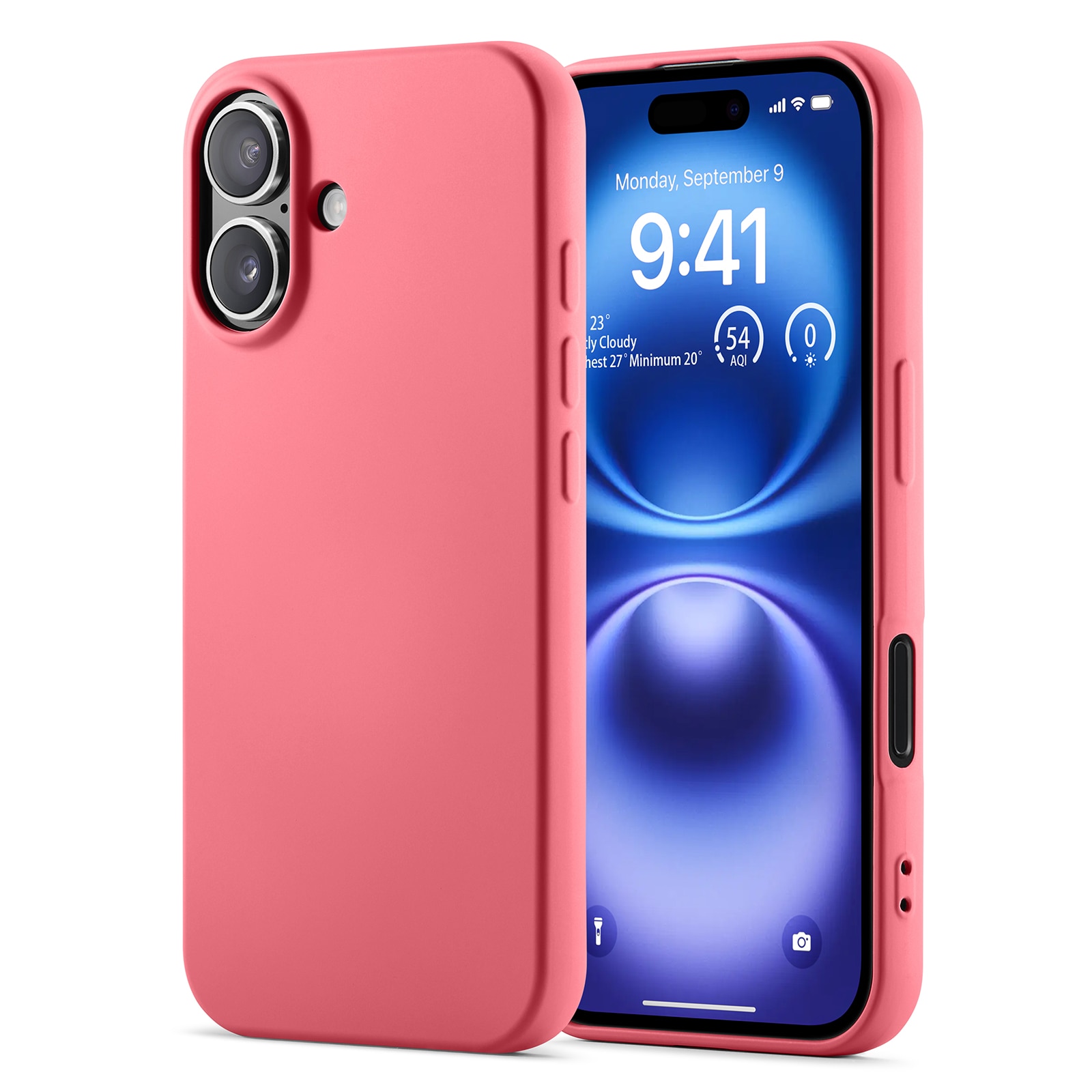 Stöttåligt Skal TPU iPhone 16 Cerise