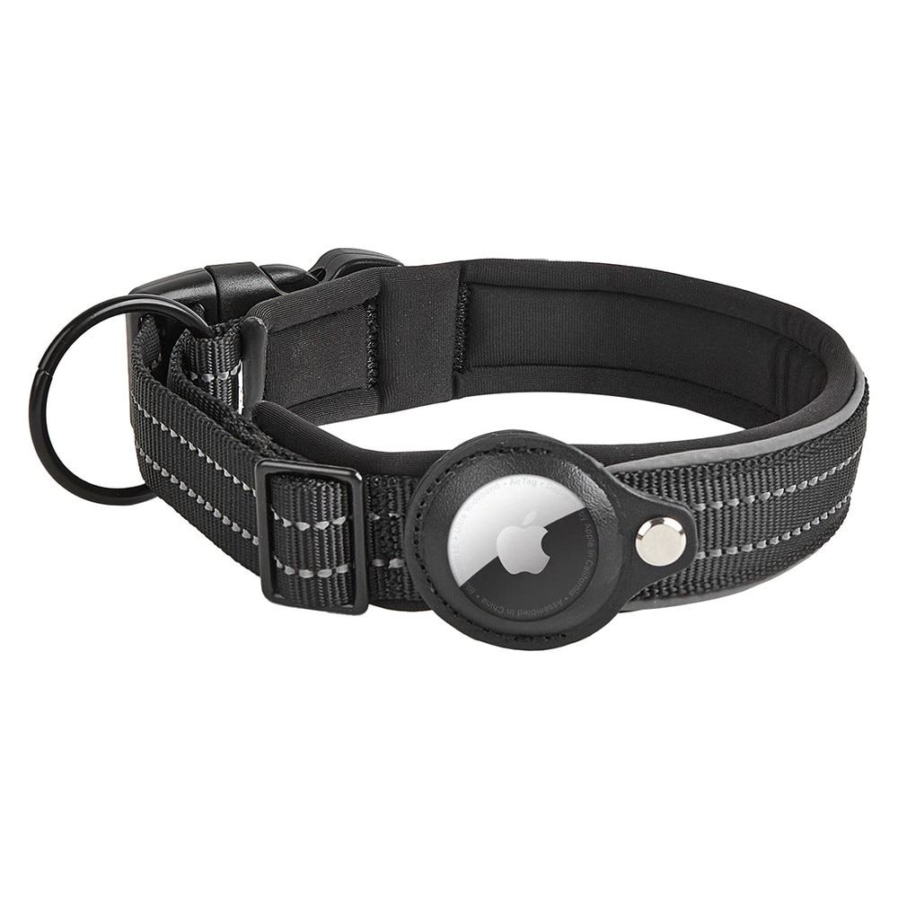 Apple AirTag Hundhalsband med Reflex M svart