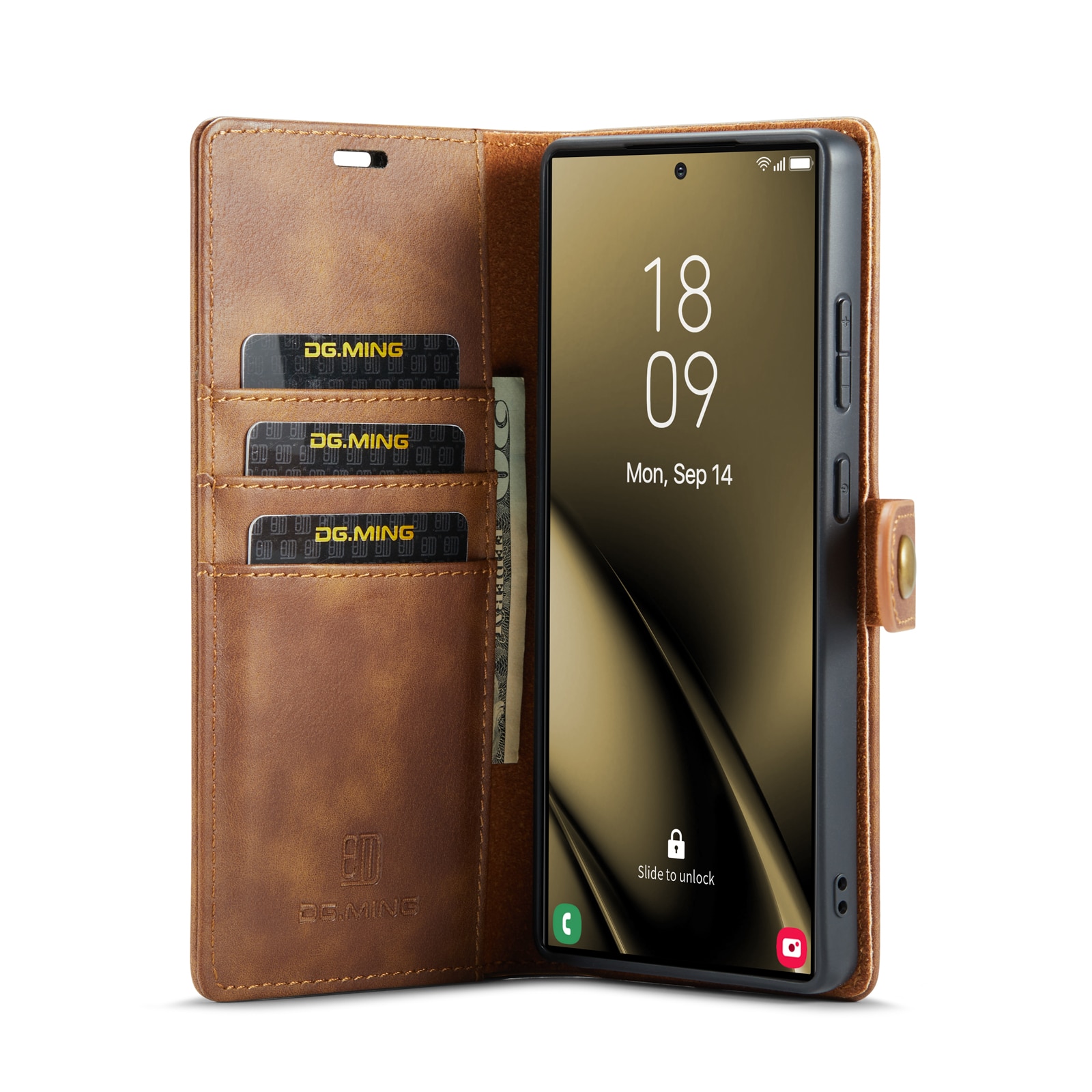 Magnet Wallet Samsung Galaxy S25 Ultra Cognac