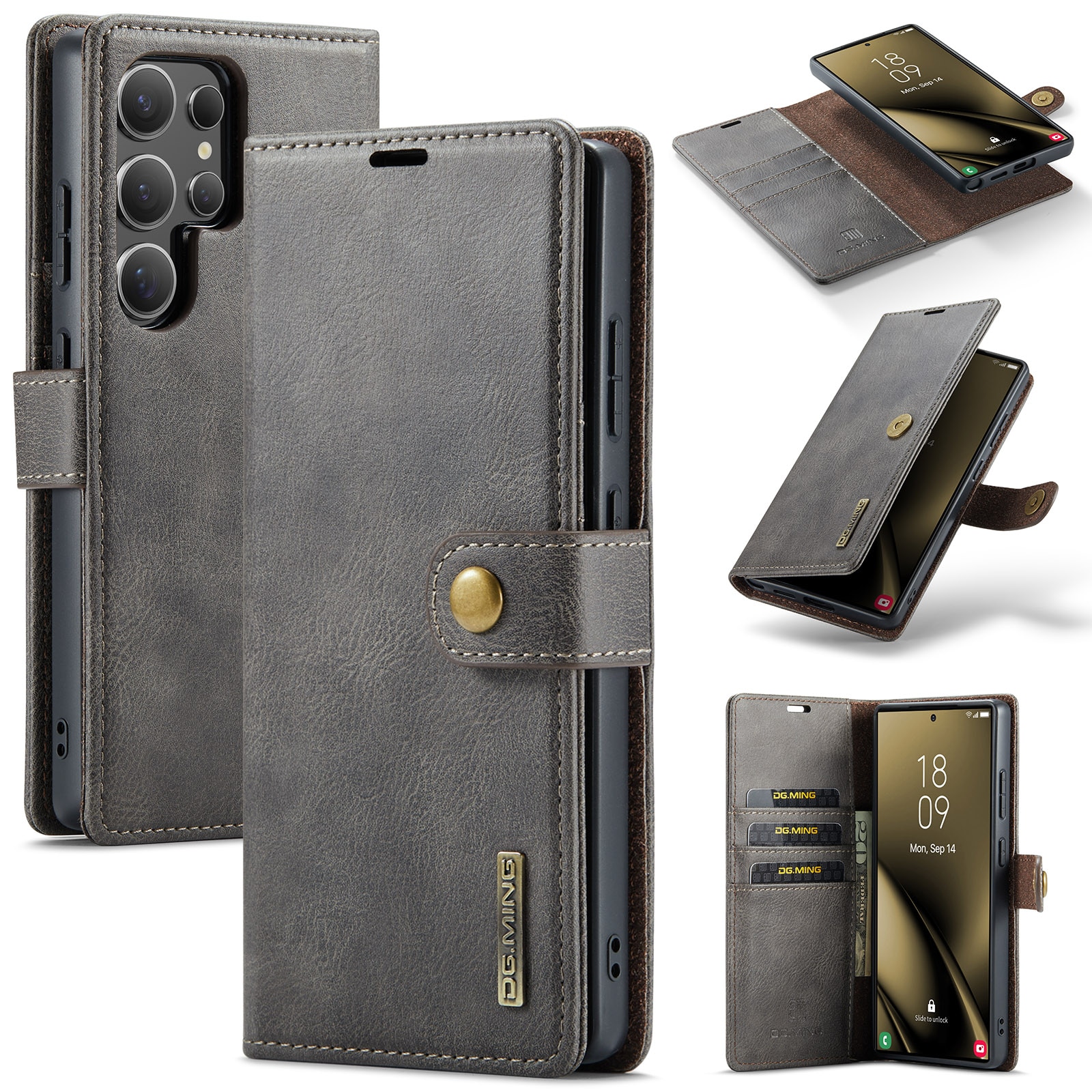 Magnet Wallet Samsung Galaxy S25 Ultra Brown