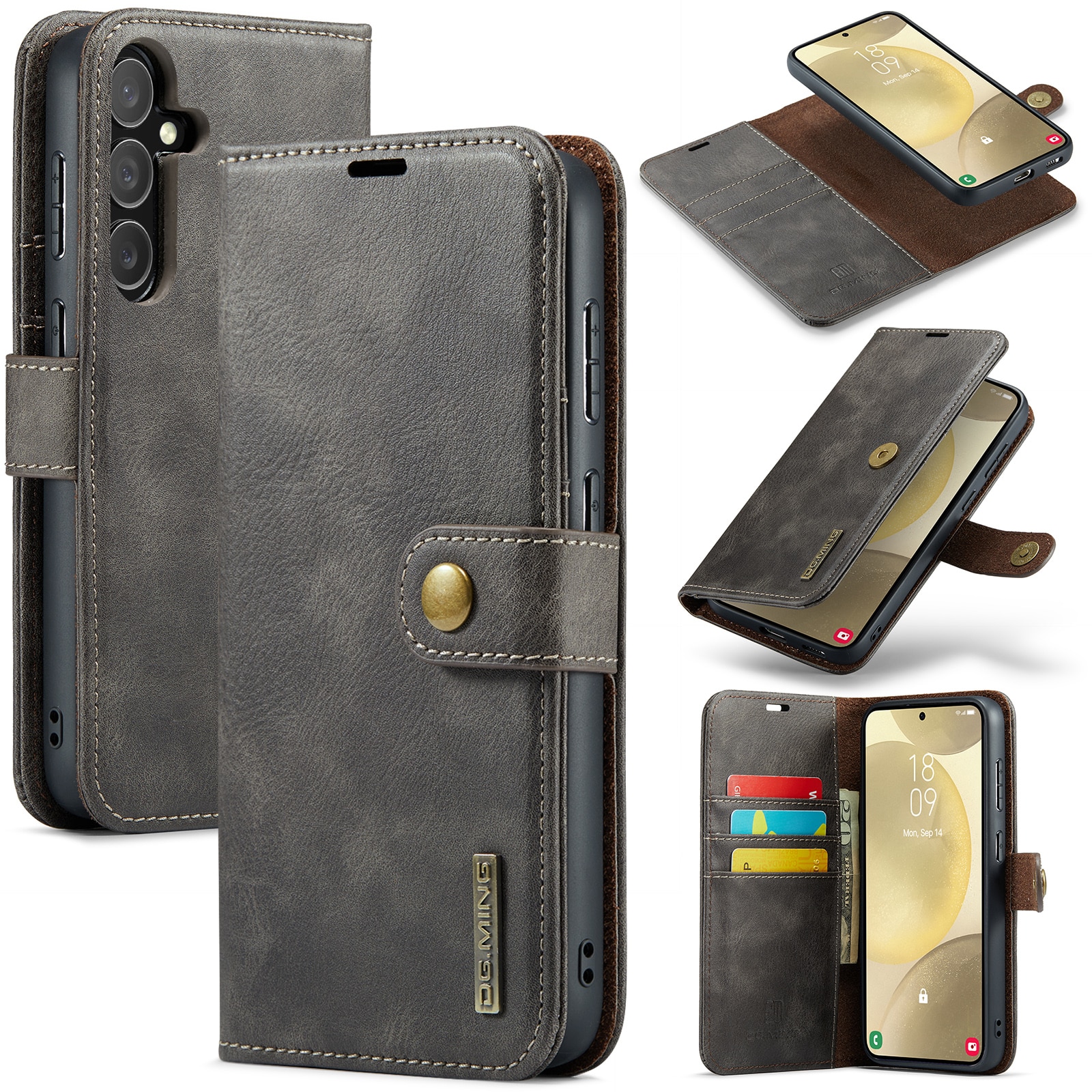 Magnet Wallet Samsung Galaxy S25 Plus Brown