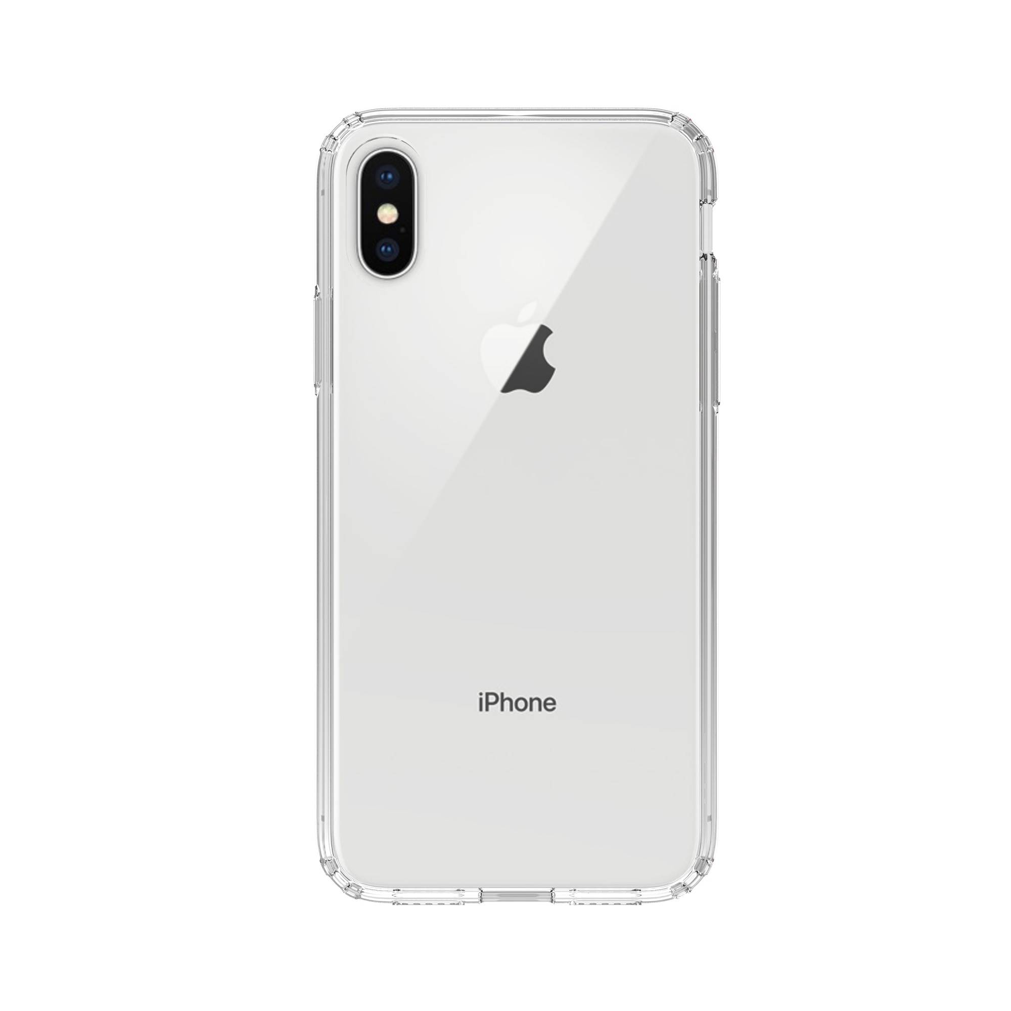 Hybridskal iPhone X/XS Genomskinlig