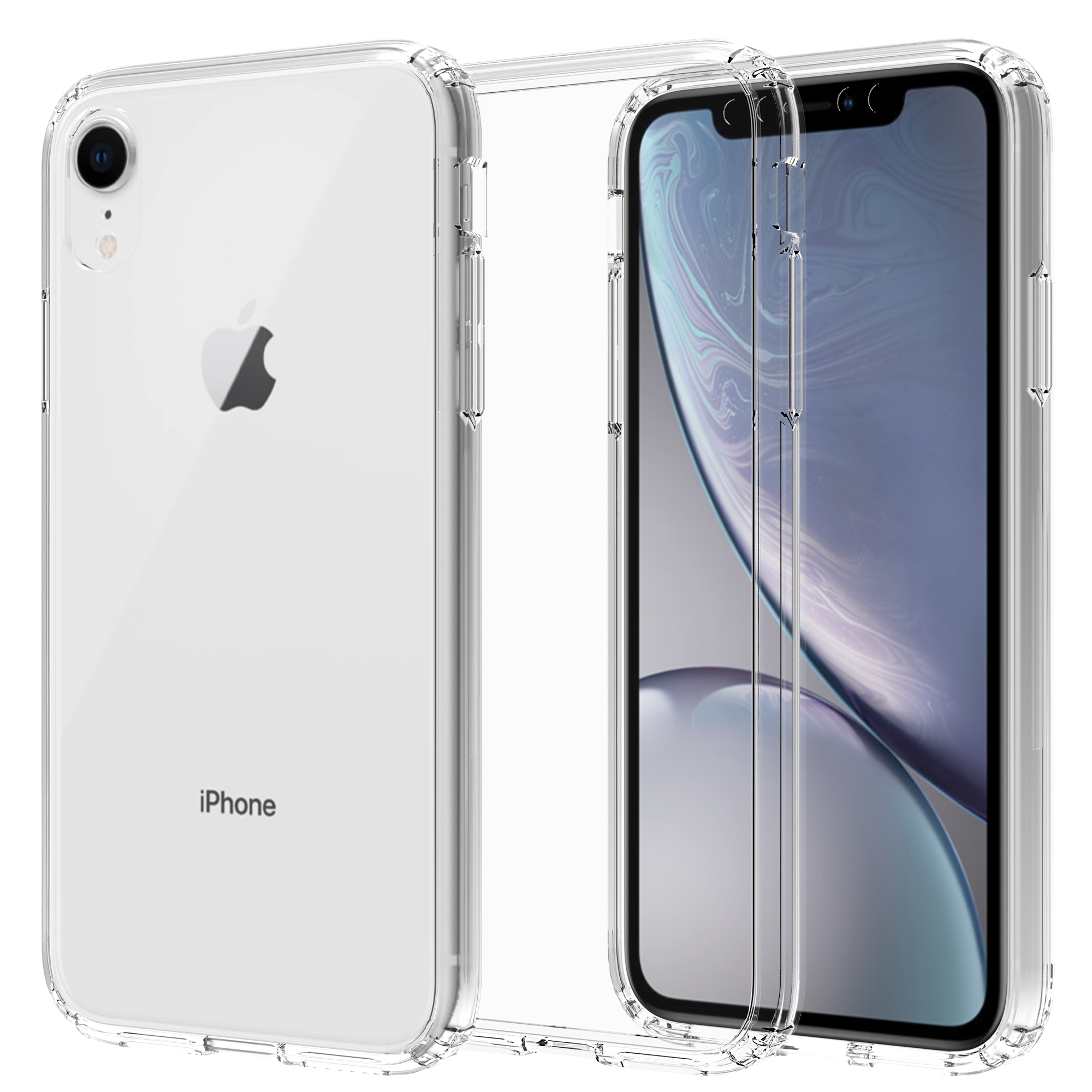 Hybridskal iPhone Xr transparent