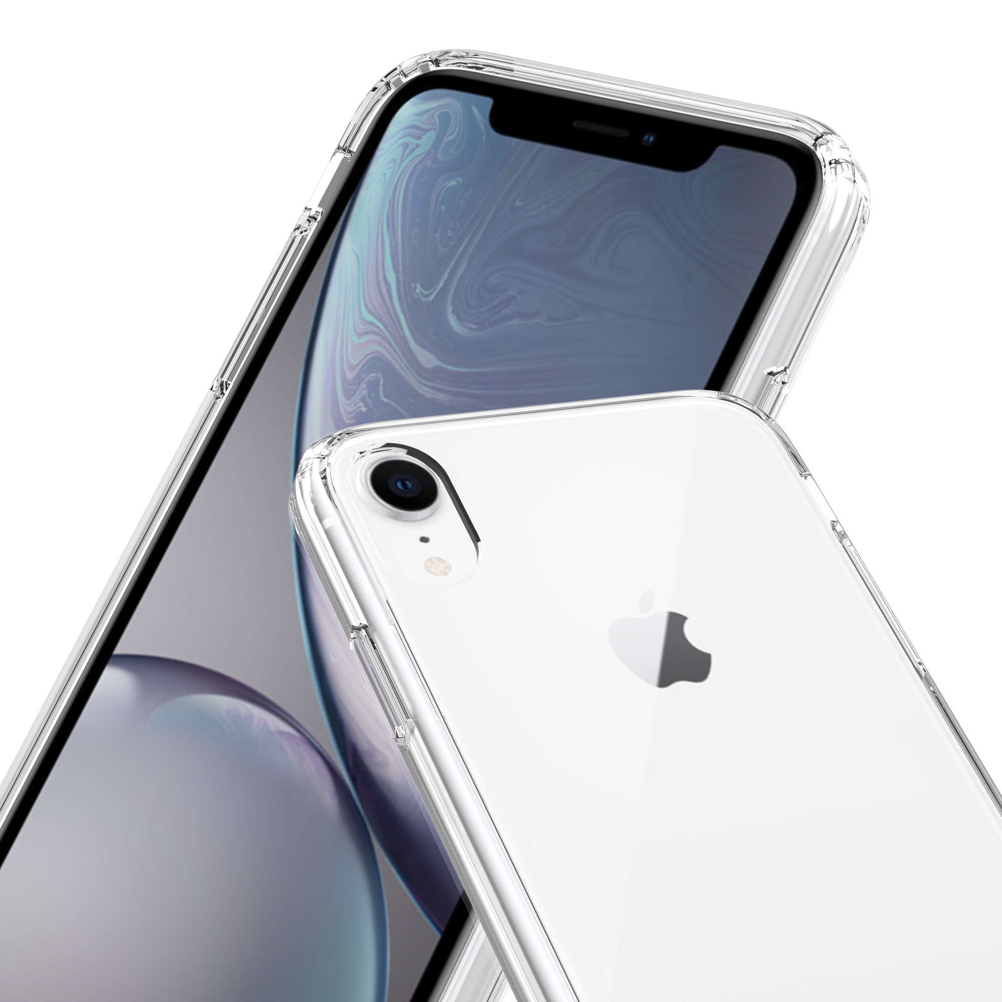 Hybridskal iPhone Xr transparent