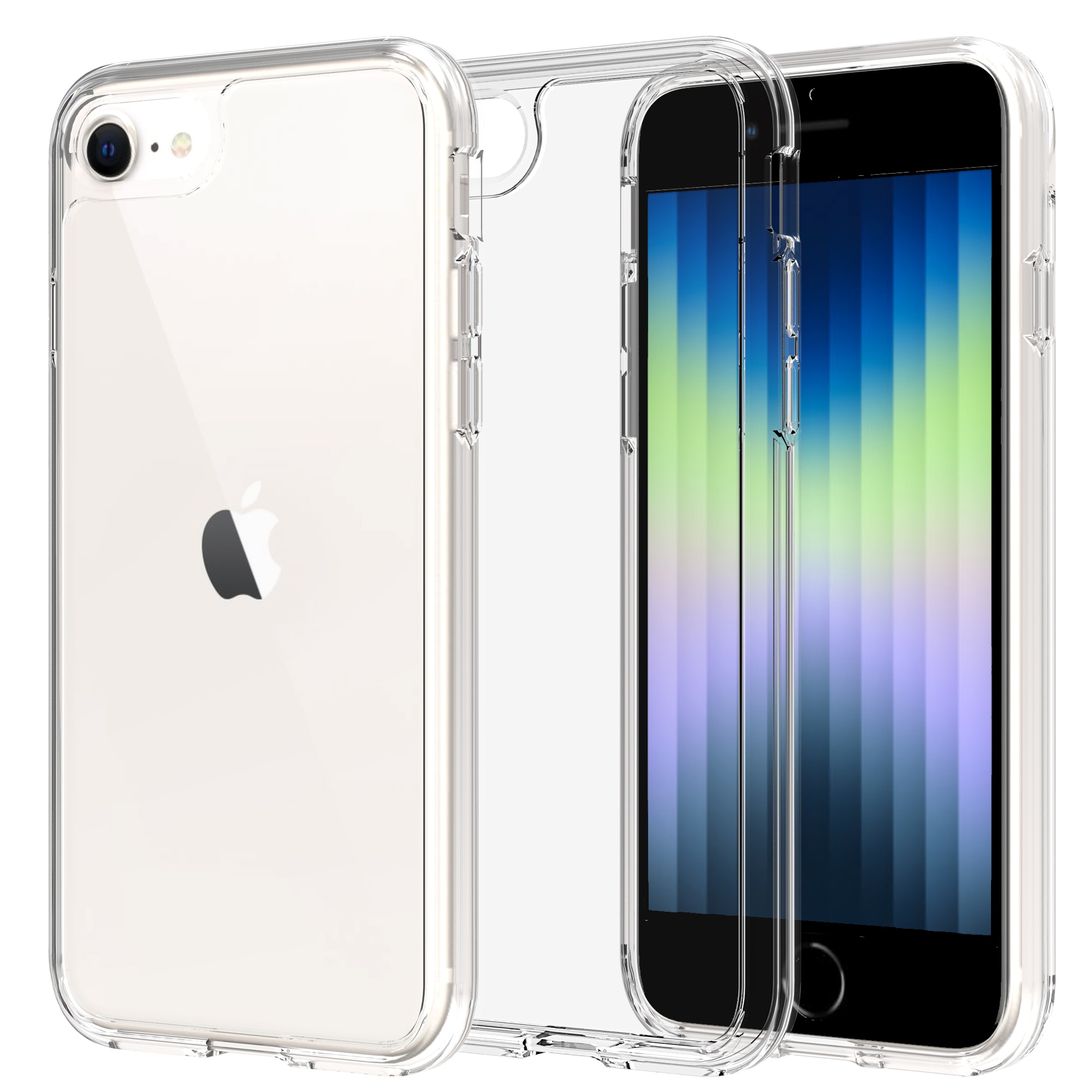 Hybridskal iPhone 8 Genomskinlig