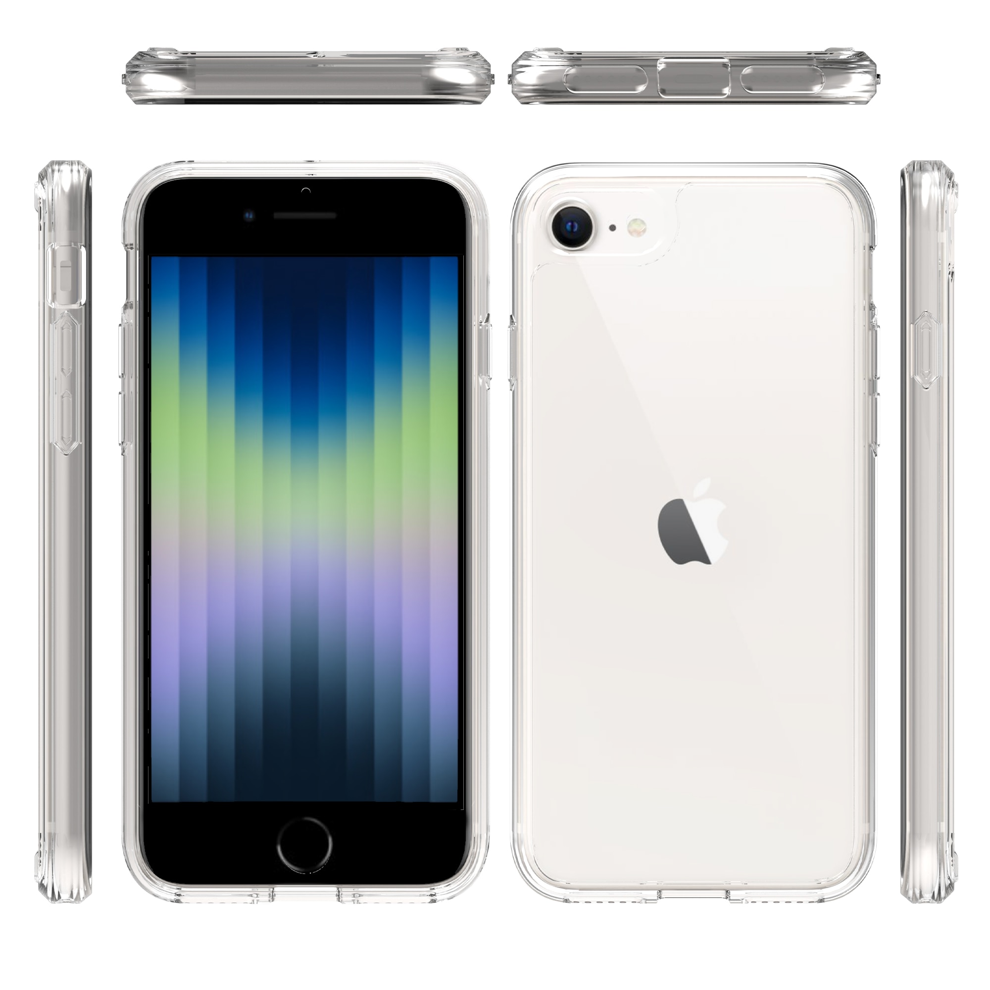 Hybridskal iPhone 7 transparent