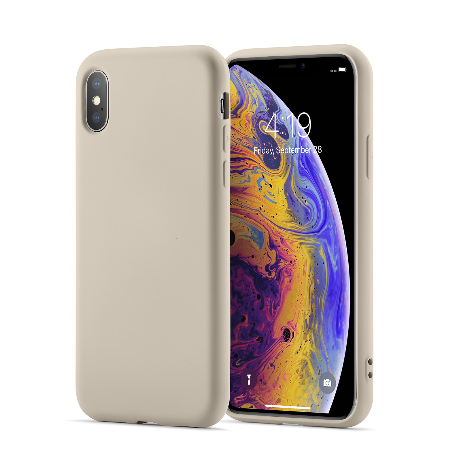 TPU Skal iPhone X/XS Beige