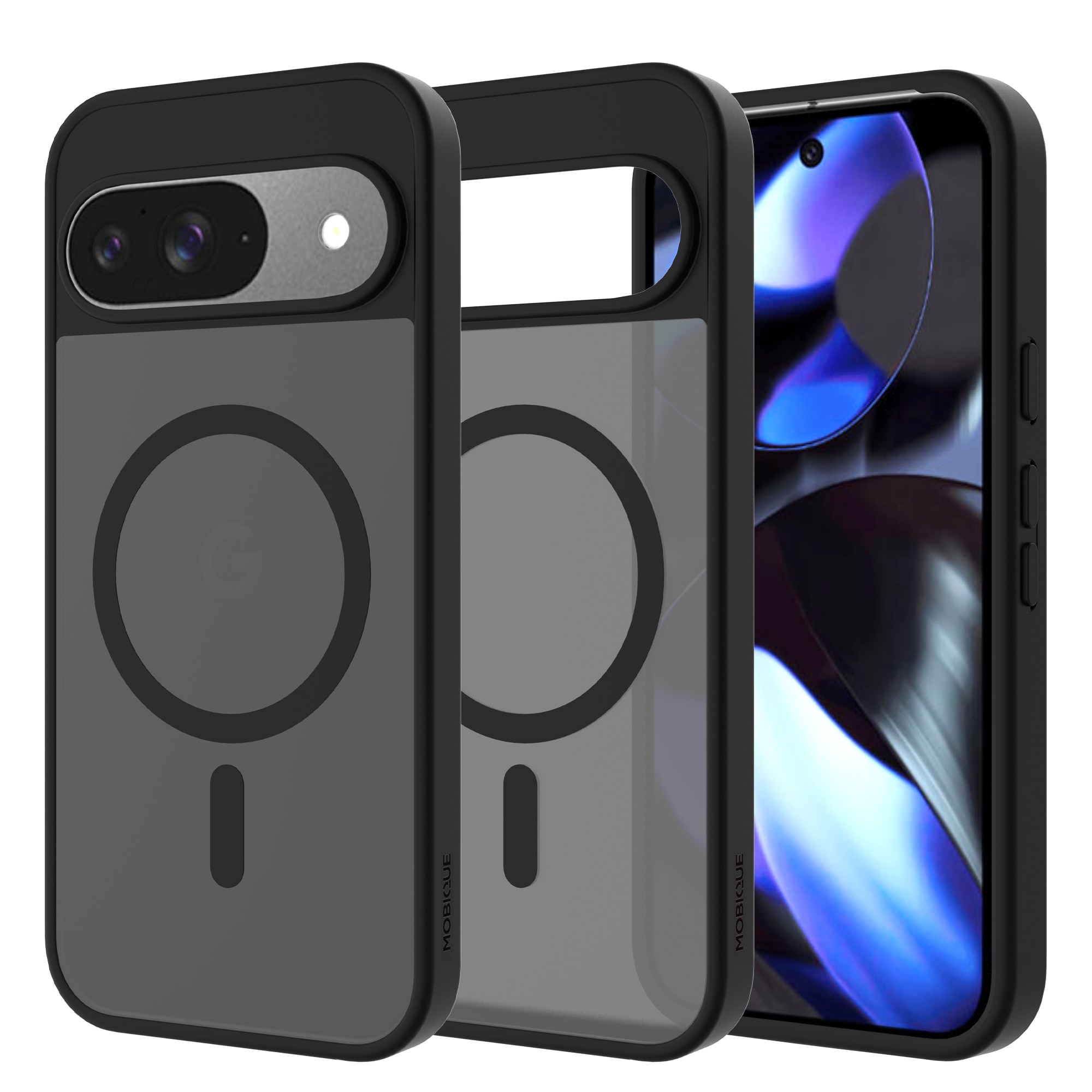 Magnetic Hybrid Skal Google Pixel 9 Pro Frosted Black