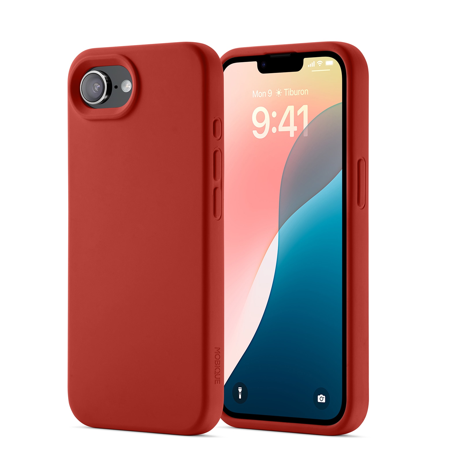 Magnetic Silikonskal iPhone 16e Lava Red