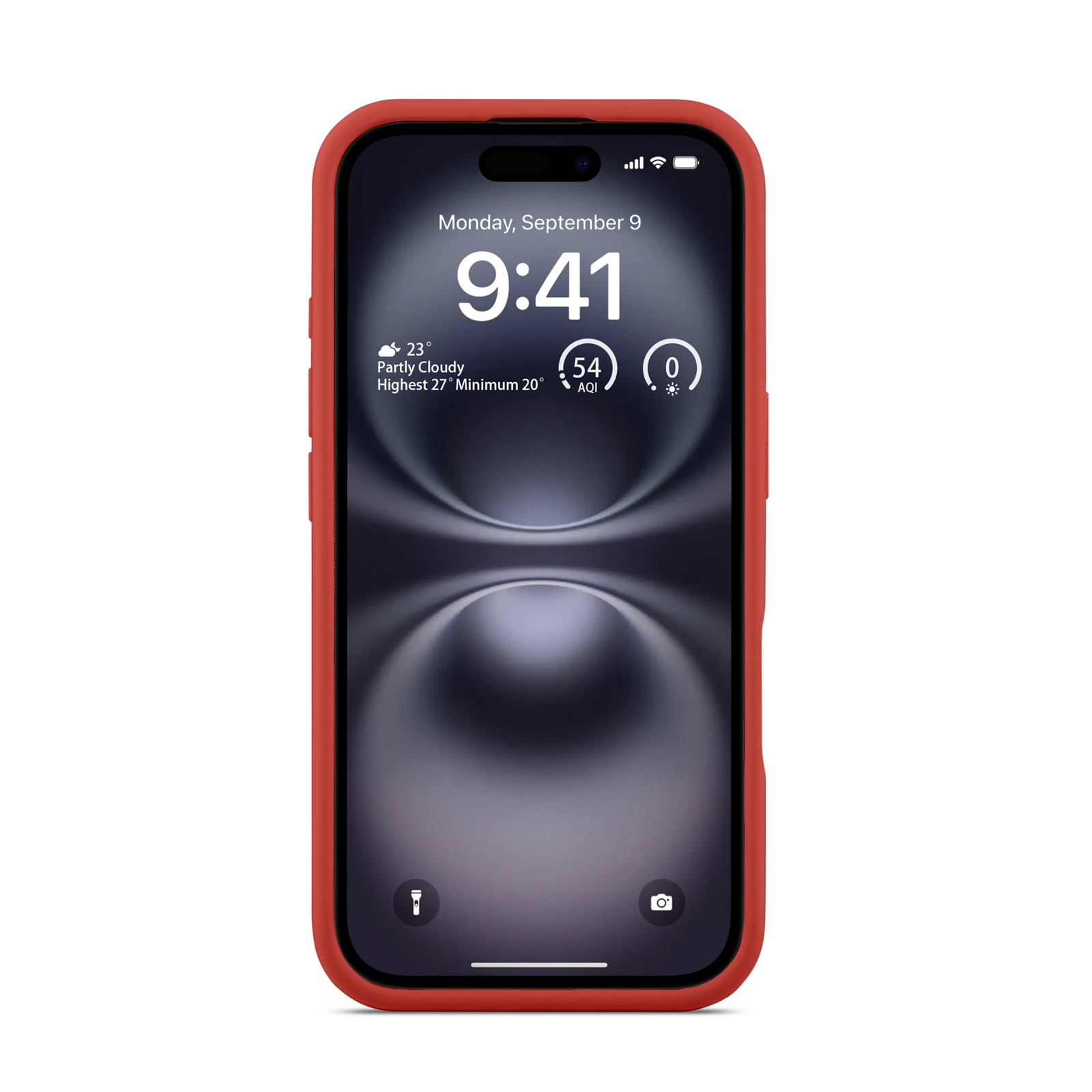 Magnetic Silikonskal iPhone 16 Lava Red