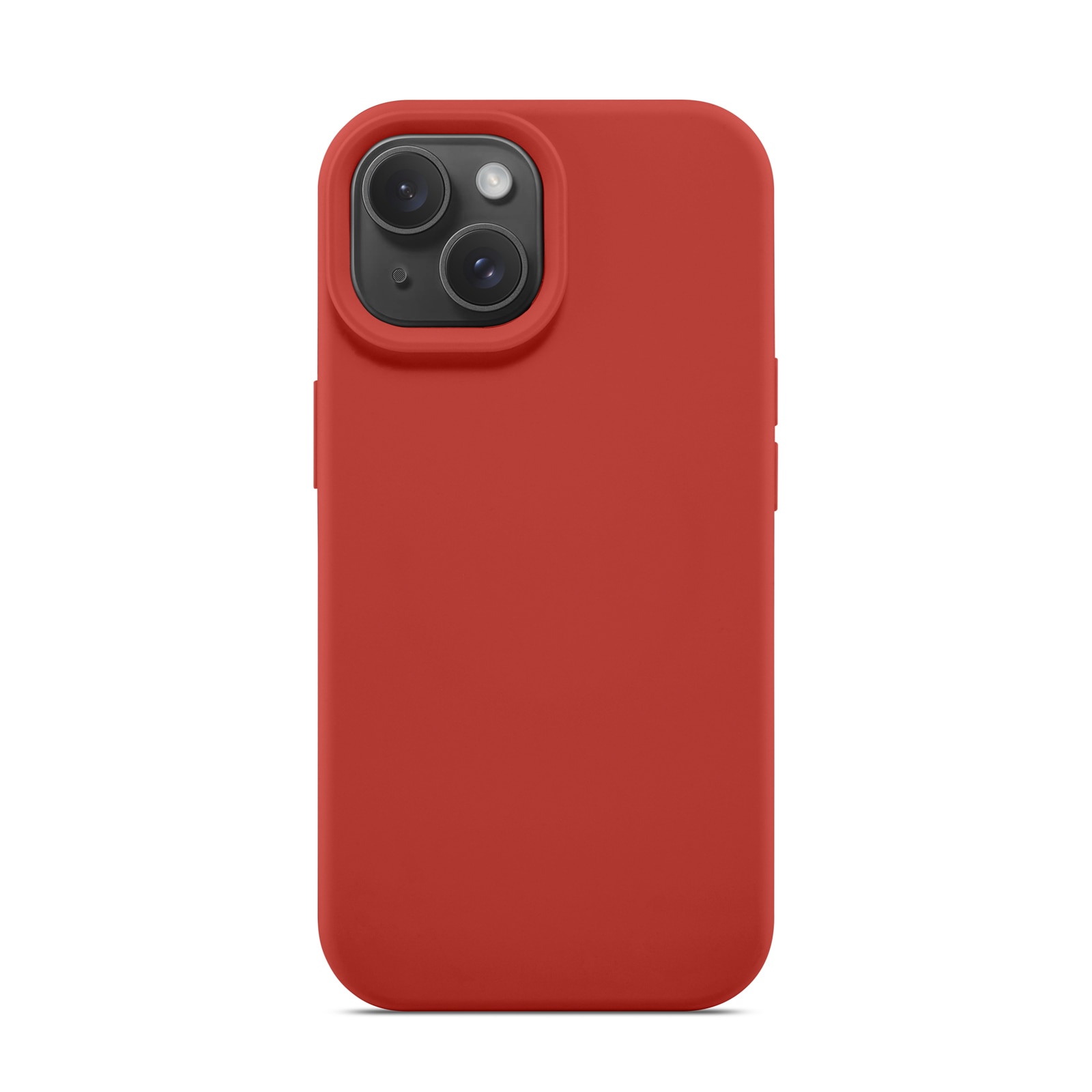 Magnetic Silikonskal iPhone 15 Lava Red