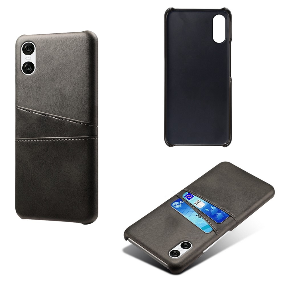 Card Slots Case Sony Xperia 10 VI Svart