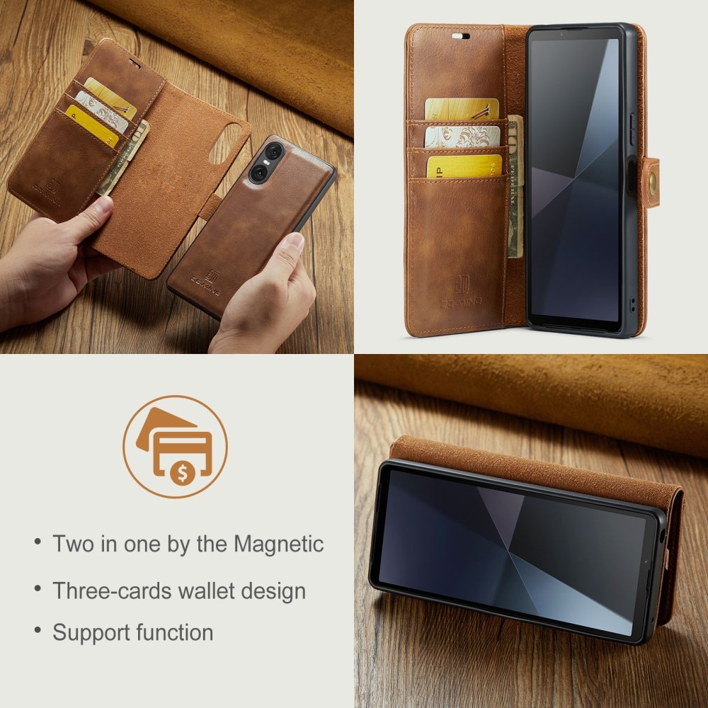 Magnet Wallet Sony Xperia 10 VI Cognac