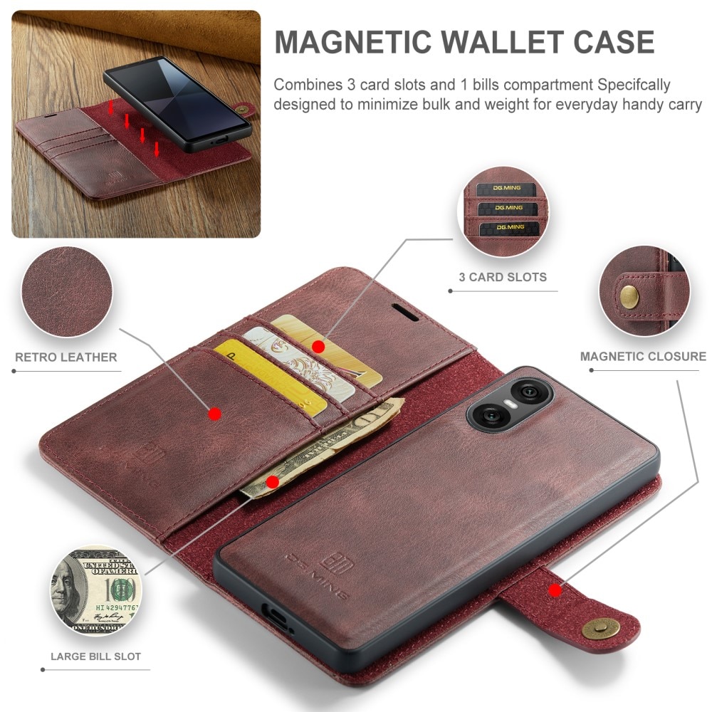 Magnet Wallet Sony Xperia 10 VI Red