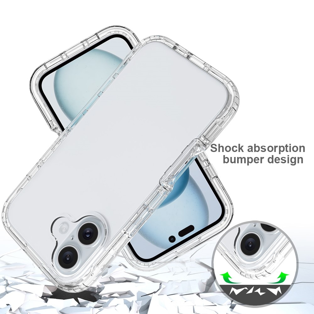 Full Cover Skal iPhone 16 transparent