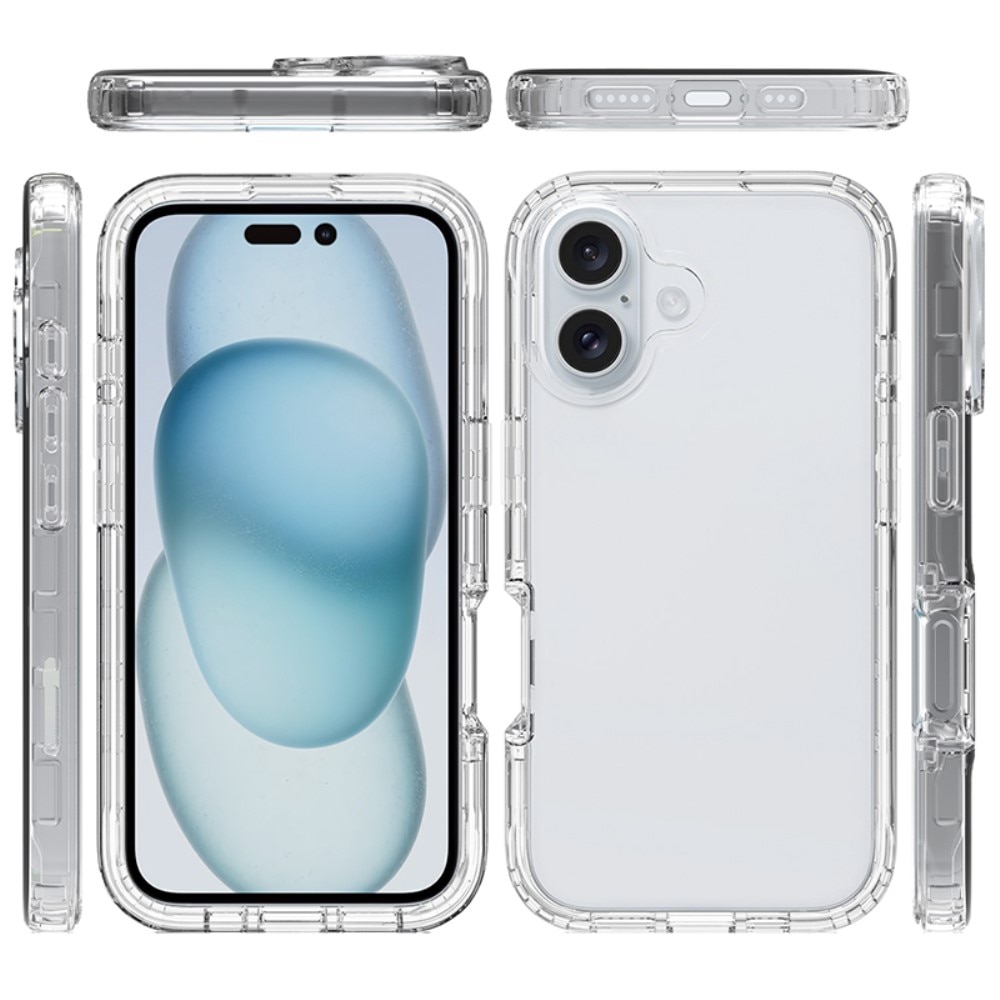 Full Cover Skal iPhone 16 transparent