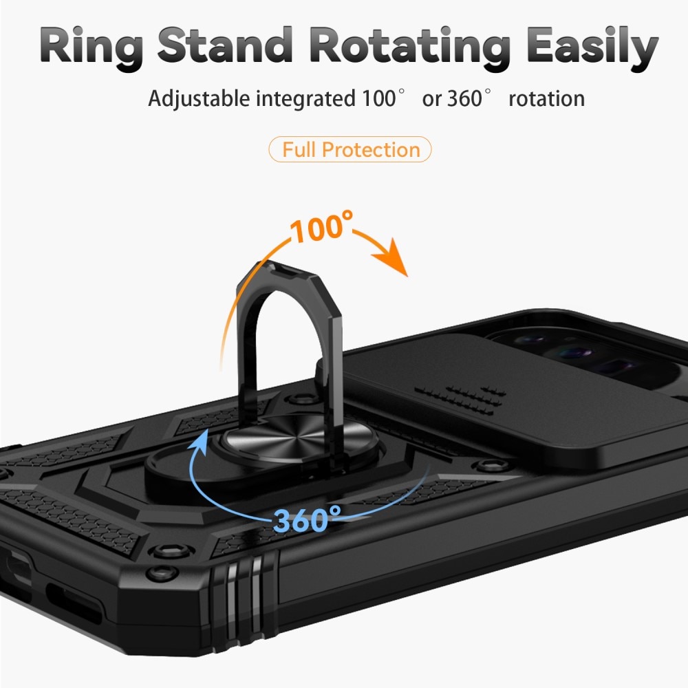 Hybridskal Ring + Kameraskydd Google Pixel 9 Pro XL Svart