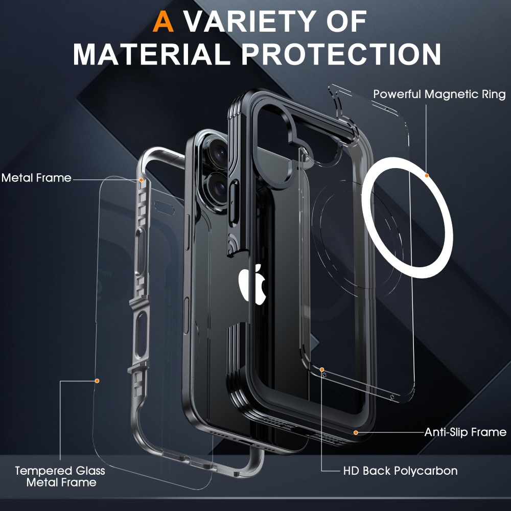 Premium Full Protection Case iPhone 16 Black