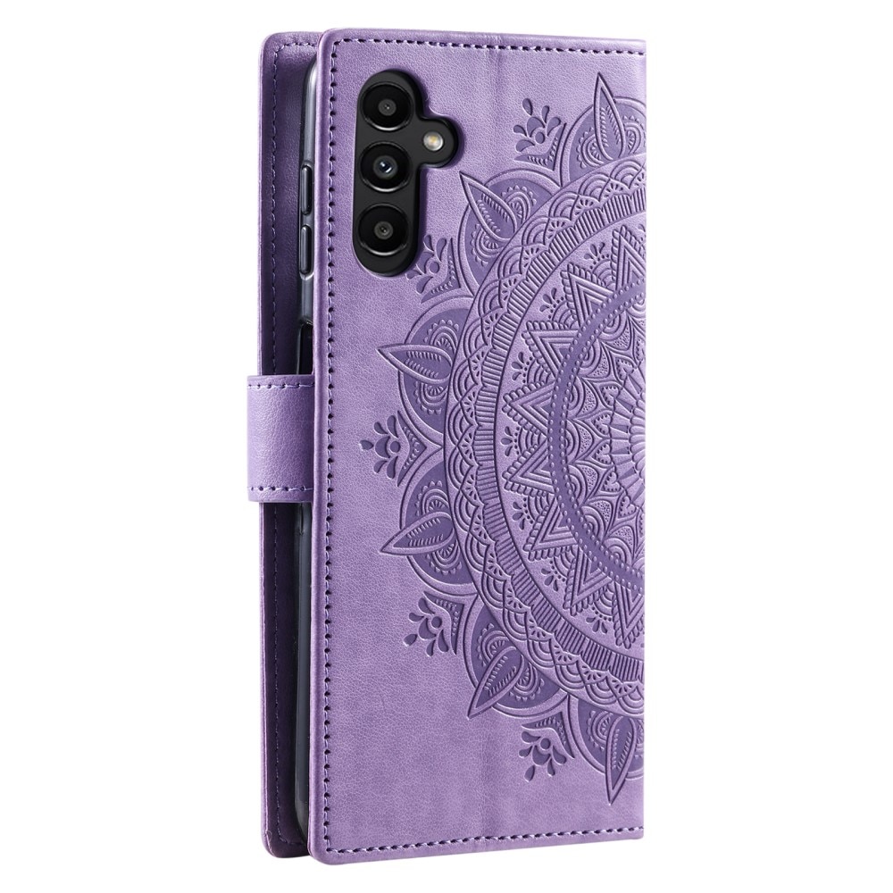 Läderfodral Mandala Samsung Galaxy A16 lila