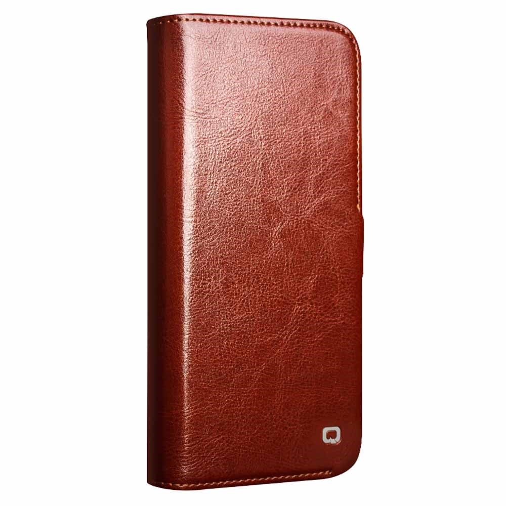 iPhone 16 Pro Max Leather Wallet Case Brown