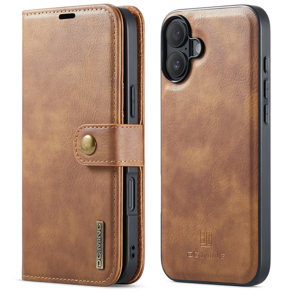 Magnet Wallet iPhone 16 Plus Cognac