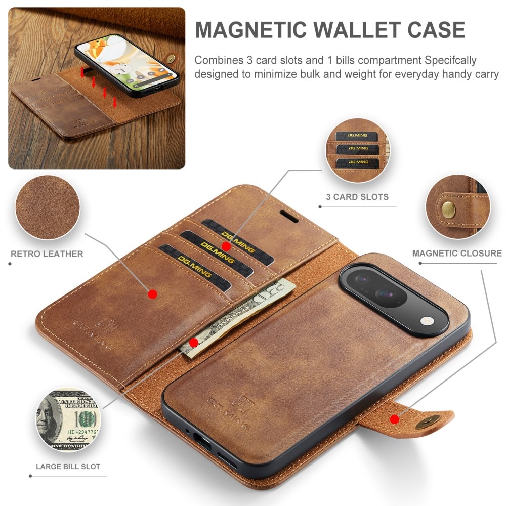 Magnet Wallet Google Pixel 9 Cognac