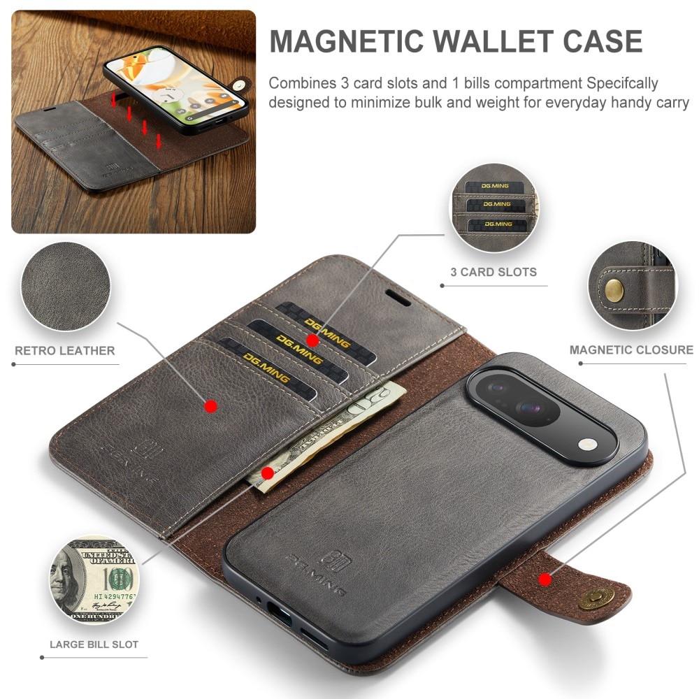 Magnet Wallet Google Pixel 9 Brown