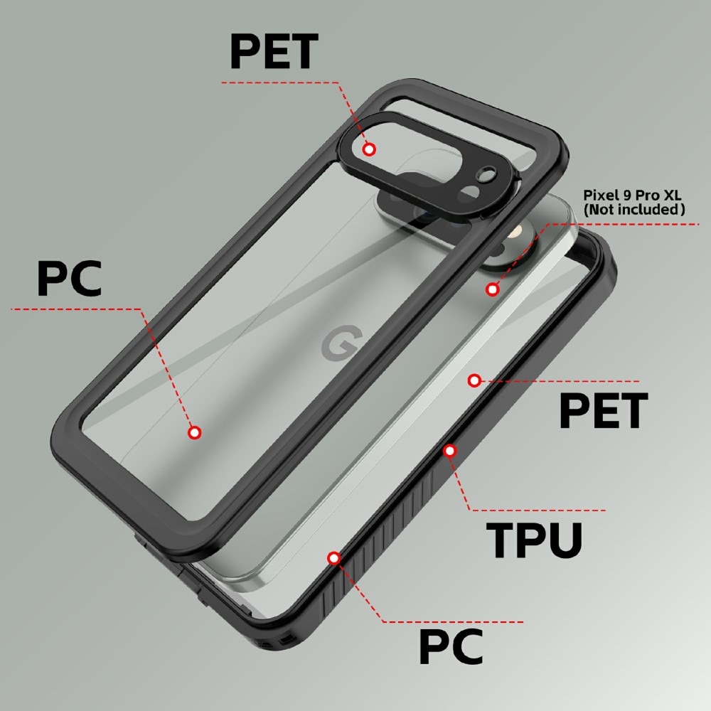 Vattentätt Skal Google Pixel 9 Pro XL transparent