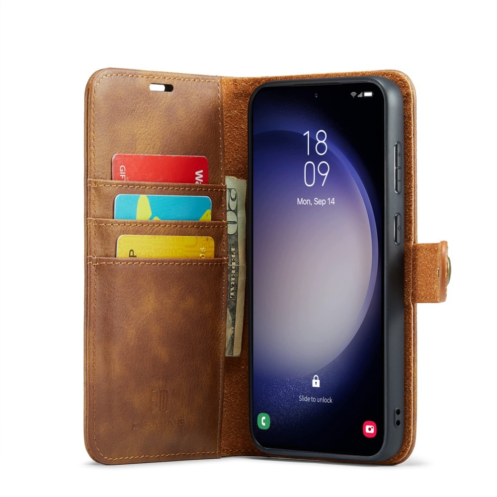 Magnet Wallet Samsung Galaxy S24 FE Cognac