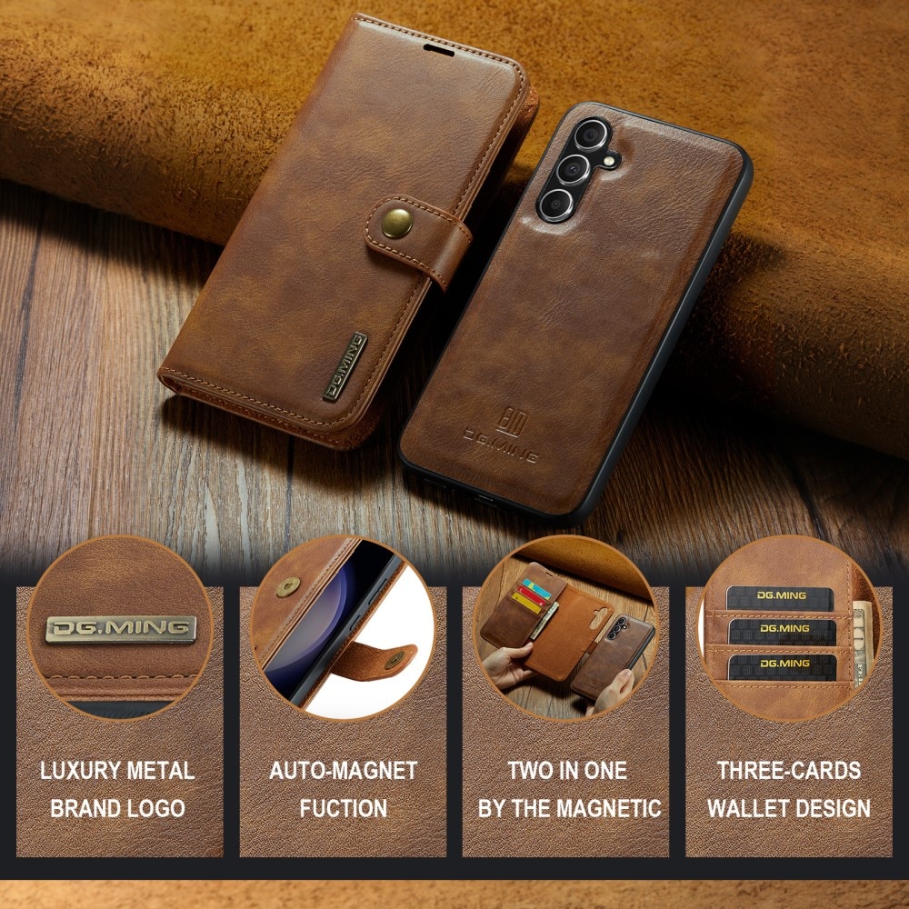 Magnet Wallet Samsung Galaxy S24 FE Cognac