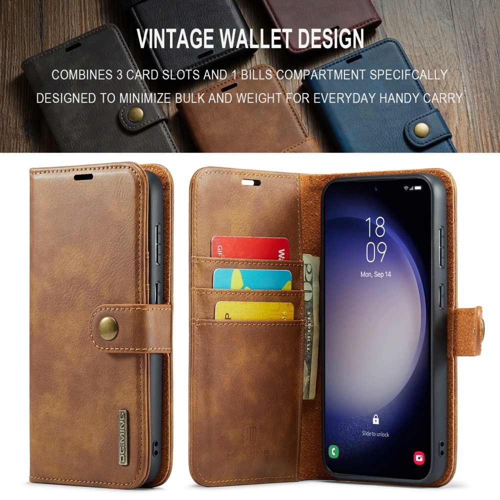 Magnet Wallet Samsung Galaxy S24 FE Cognac