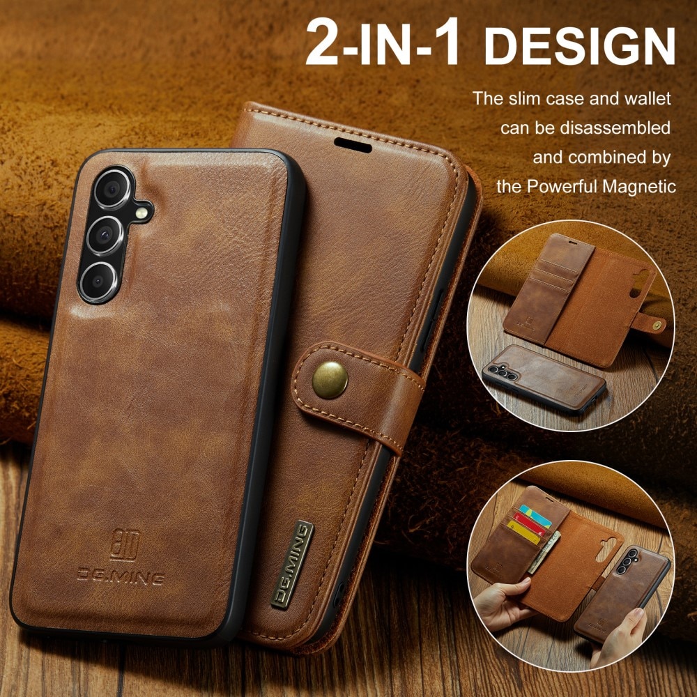 Magnet Wallet Samsung Galaxy S24 FE Cognac