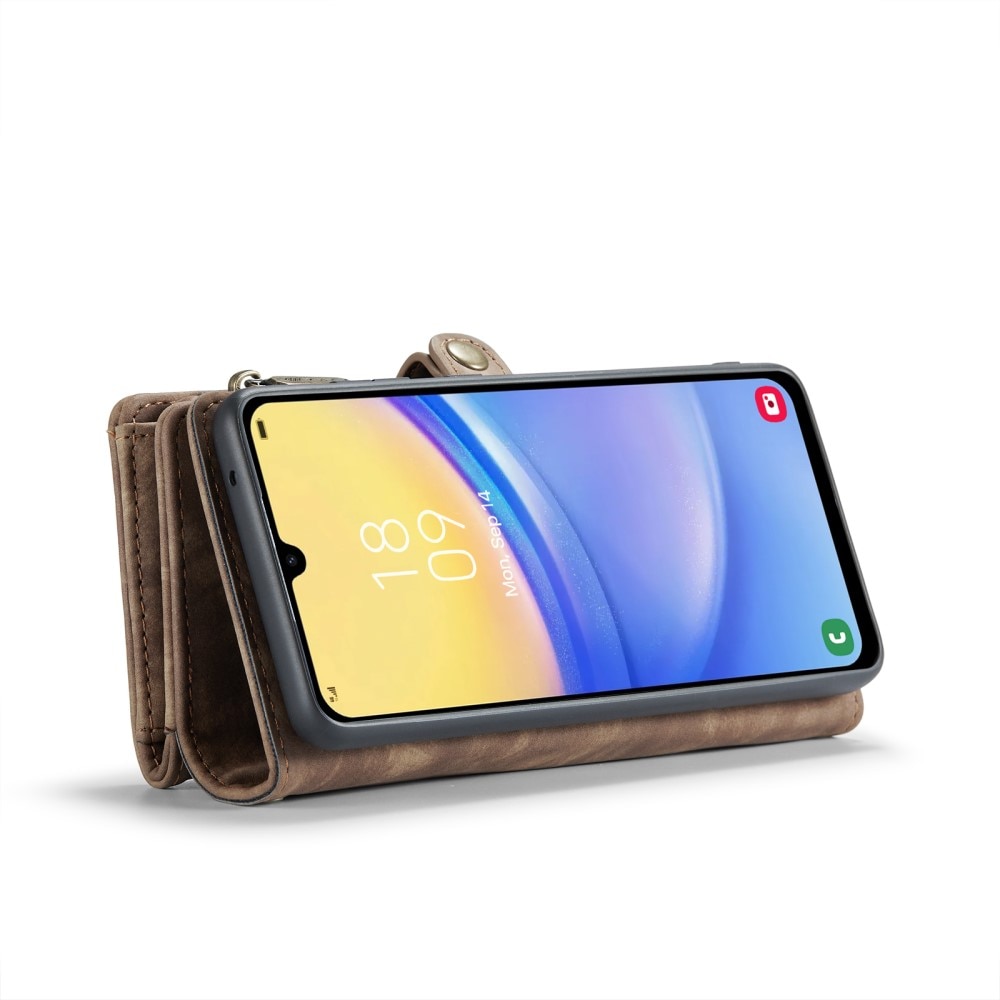 Multi-slot Plånboksfodral Samsung Galaxy A16 brun