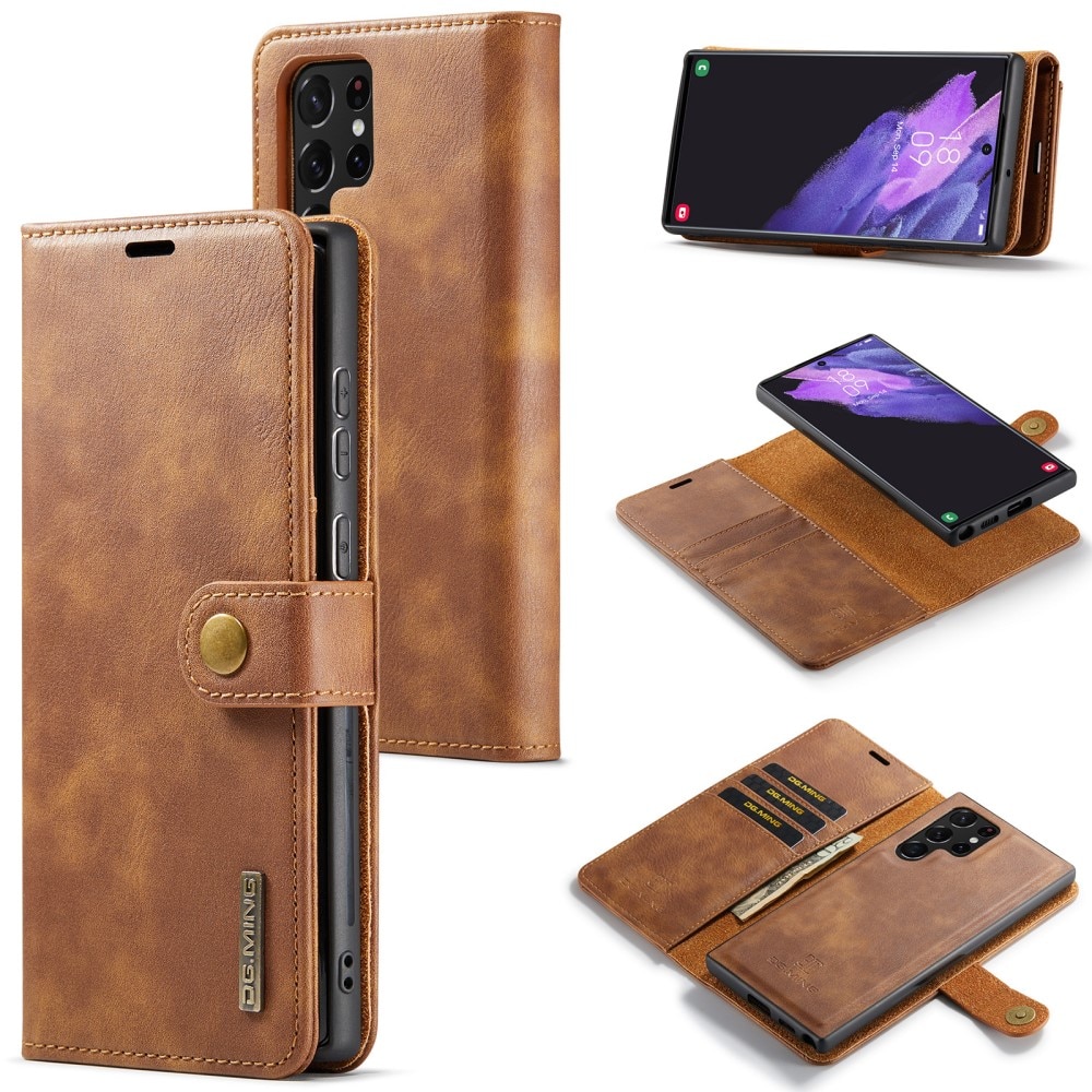 Magnet Wallet Samsung Galaxy S25 Ultra Cognac