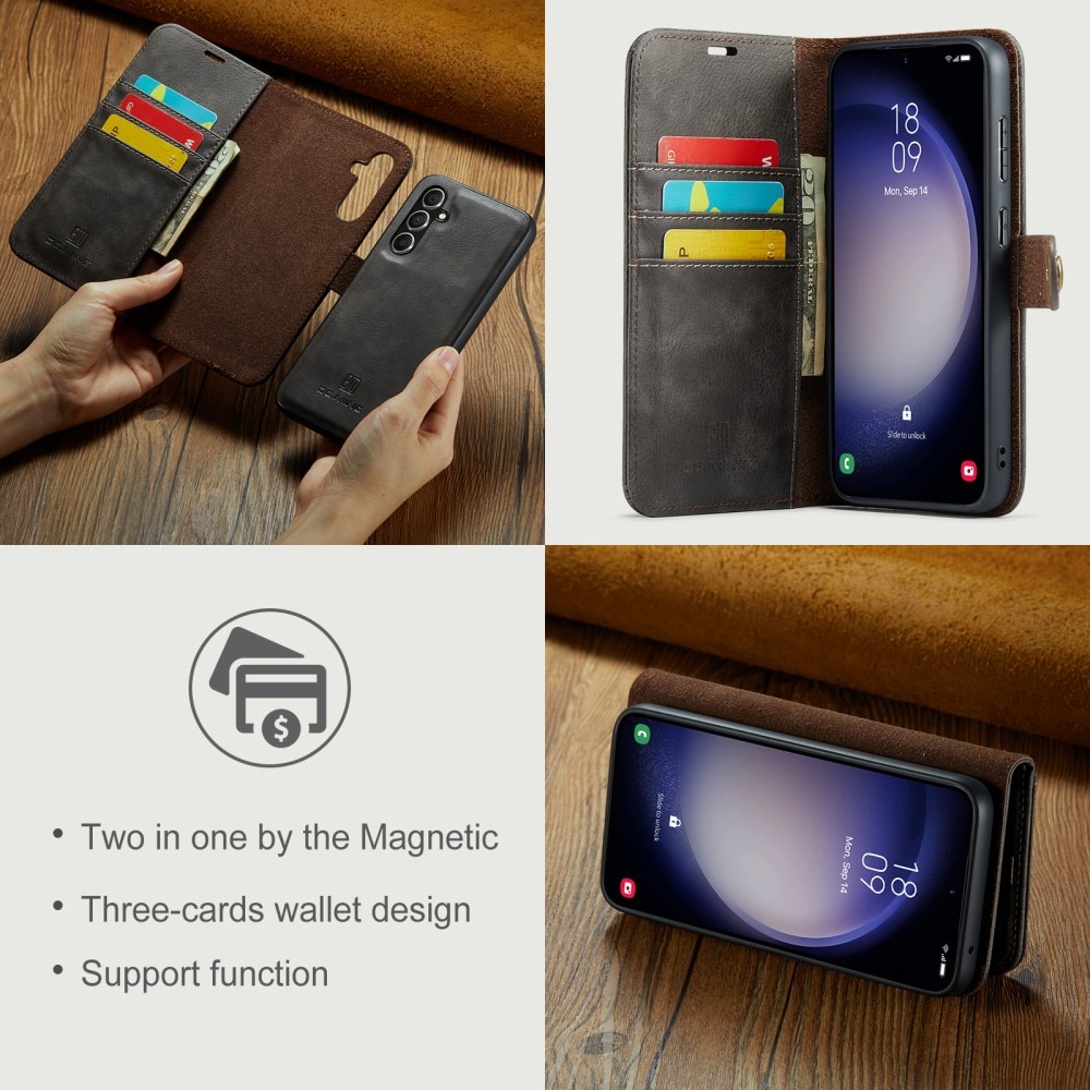 Magnet Wallet Samsung Galaxy S25 Brown