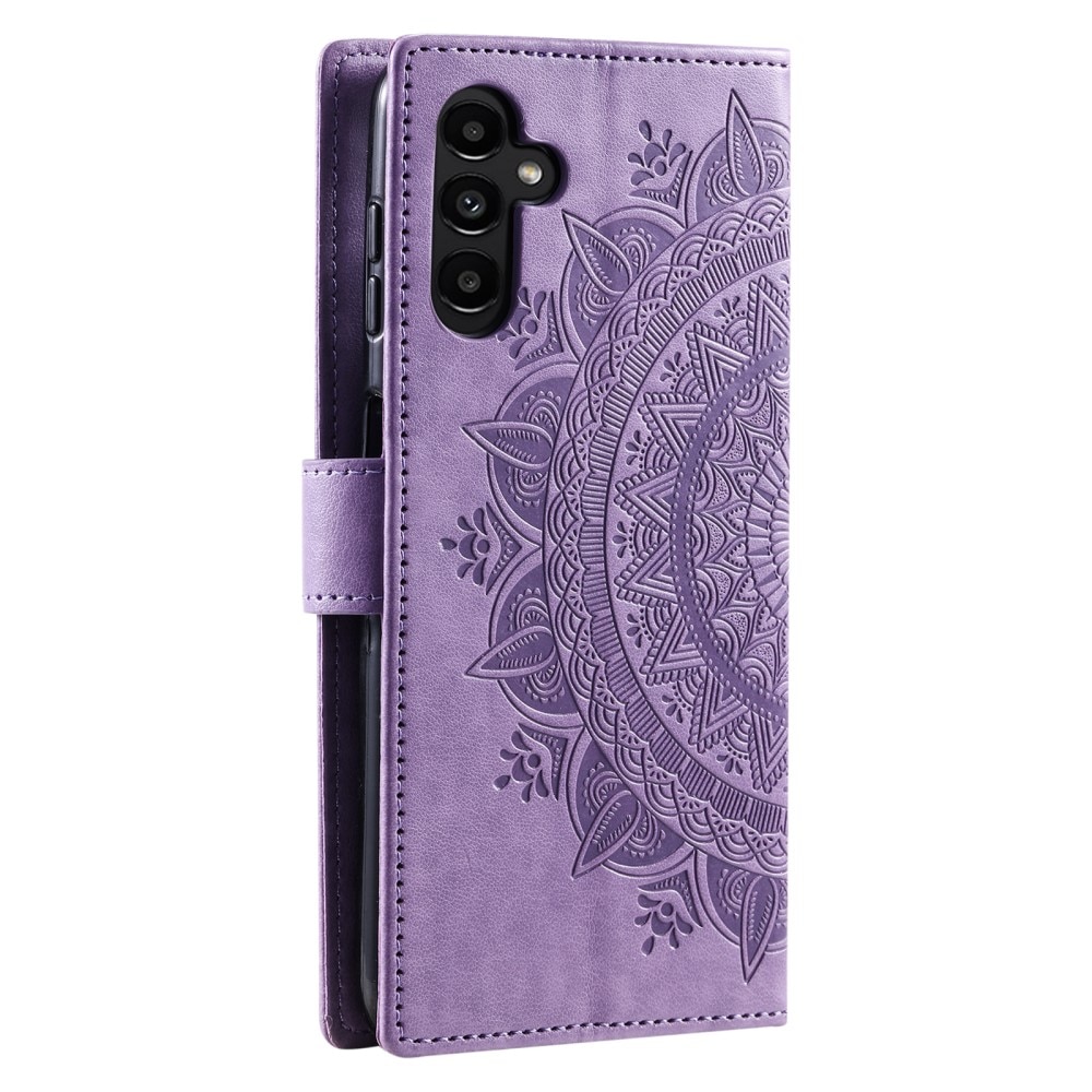 Läderfodral Mandala Samsung Galaxy A36 lila