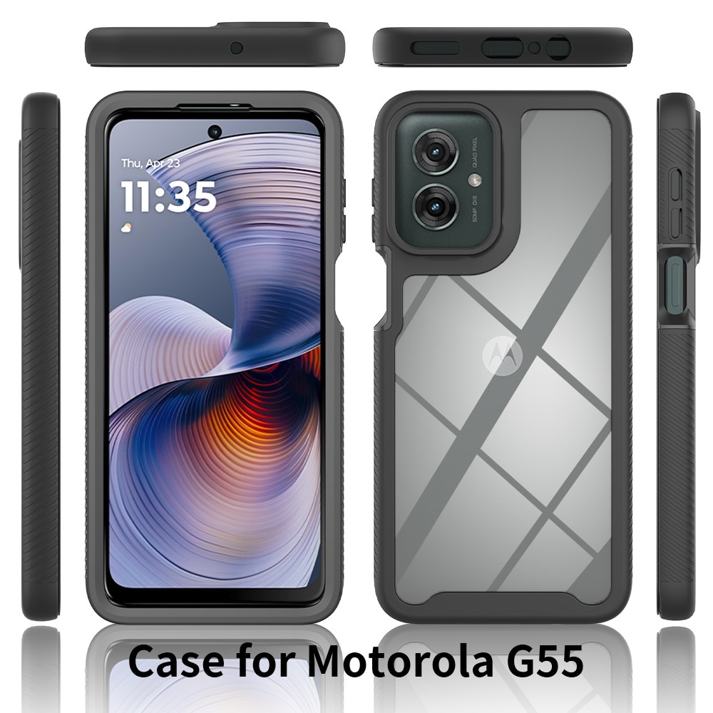 Full Protection Case Motorola Moto G55 svart