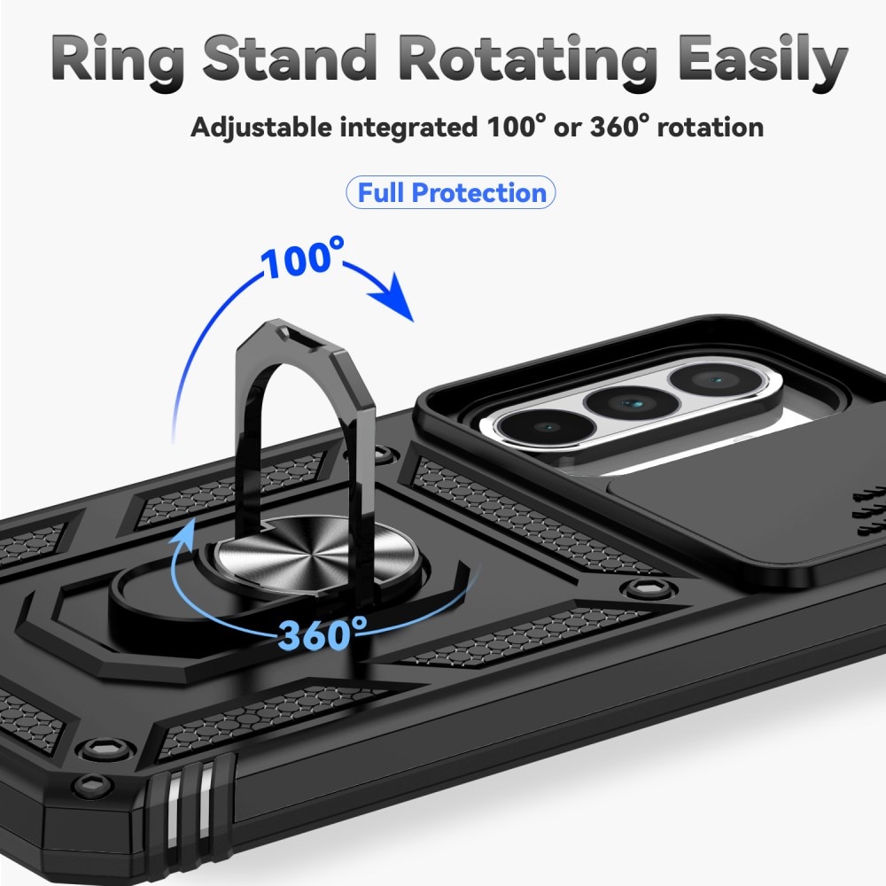 Hybridskal Ring + Kameraskydd Samsung Galaxy A36 Svart