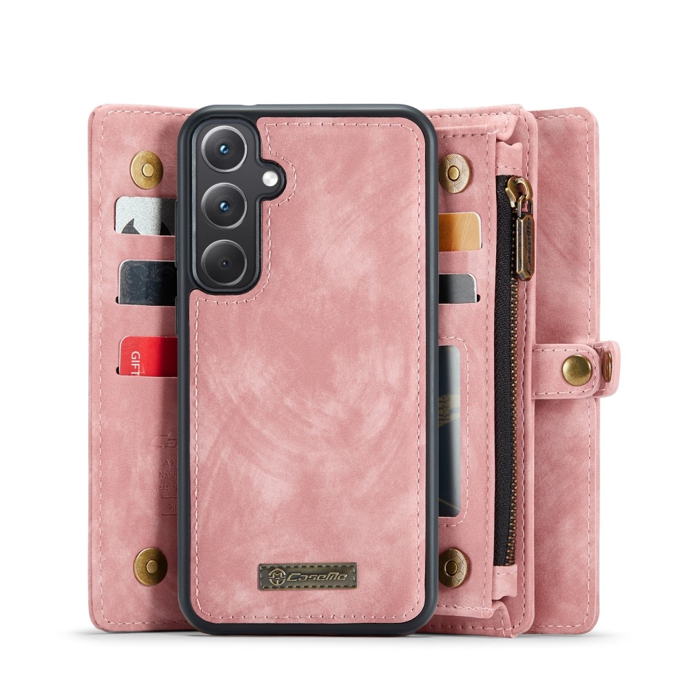 Multi-slot Plånboksfodral Samsung Galaxy A36 rosa