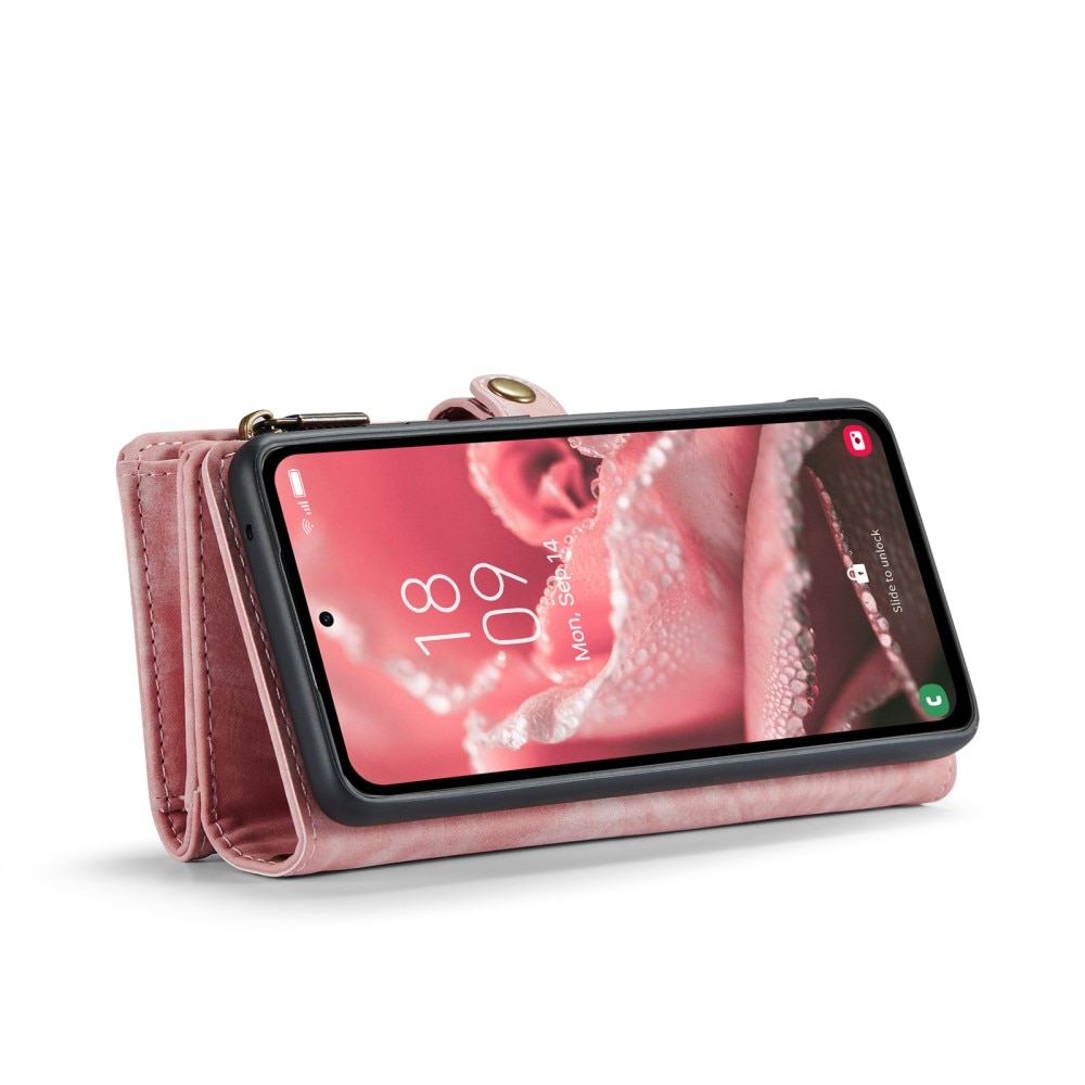 Multi-slot Plånboksfodral Samsung Galaxy A36 rosa