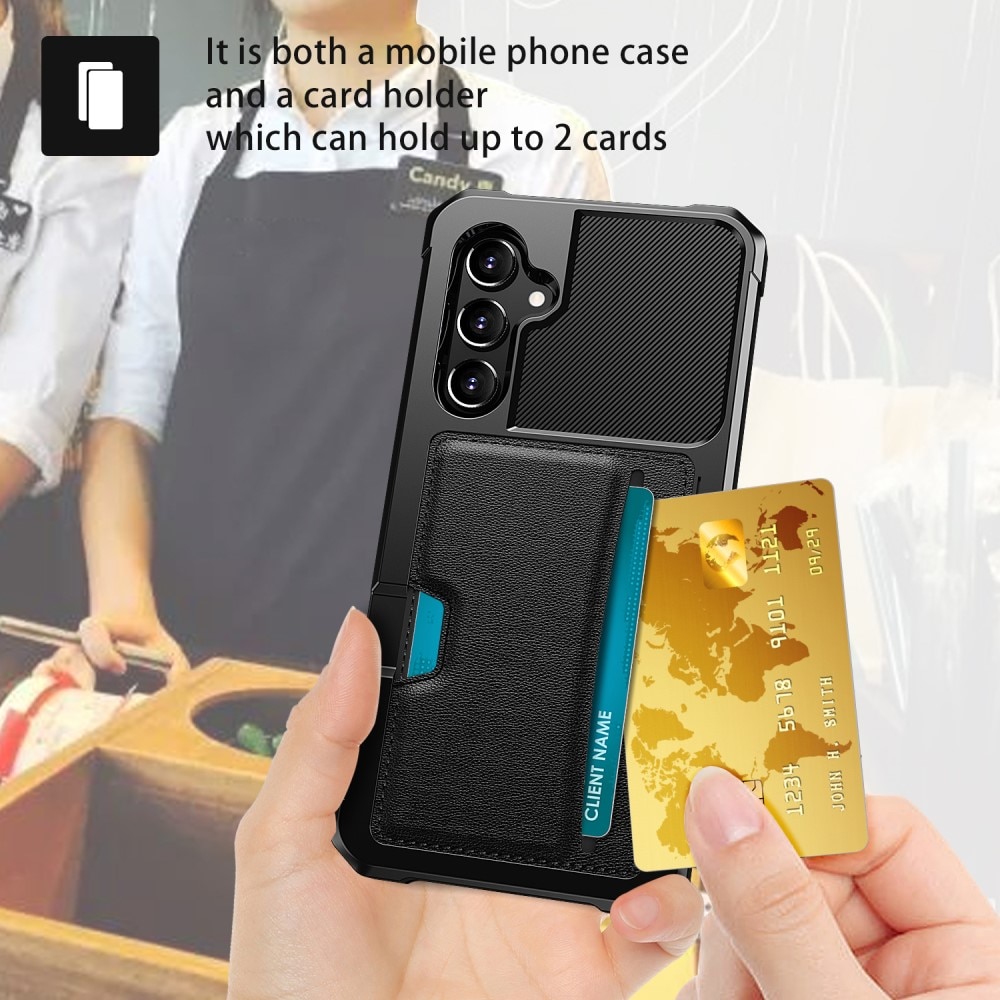 Tough Card Case Galaxy S25 svart