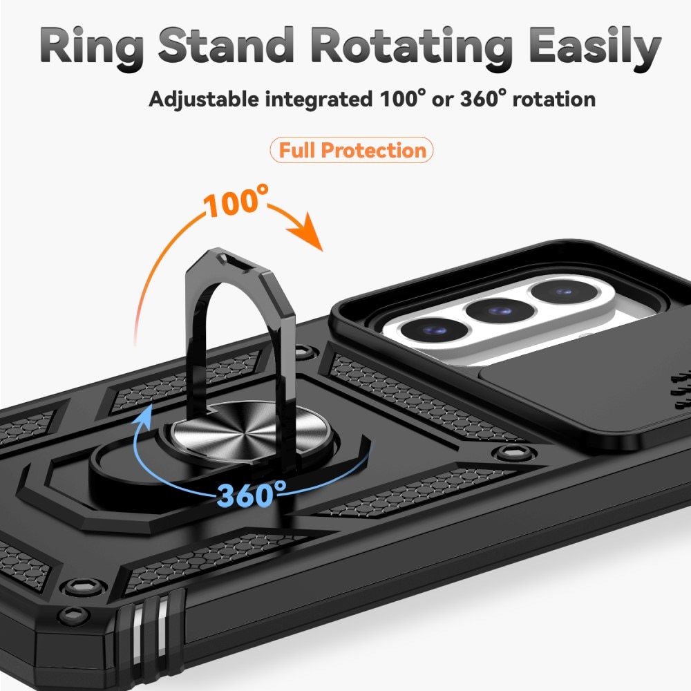 Hybridskal Ring + Kameraskydd Samsung Galaxy A26 Svart