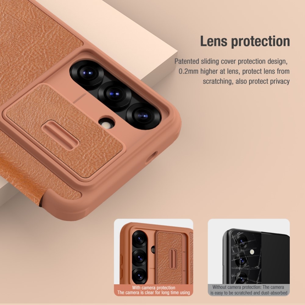 Qin Pro CamShield Samsung Galaxy S25 Brown