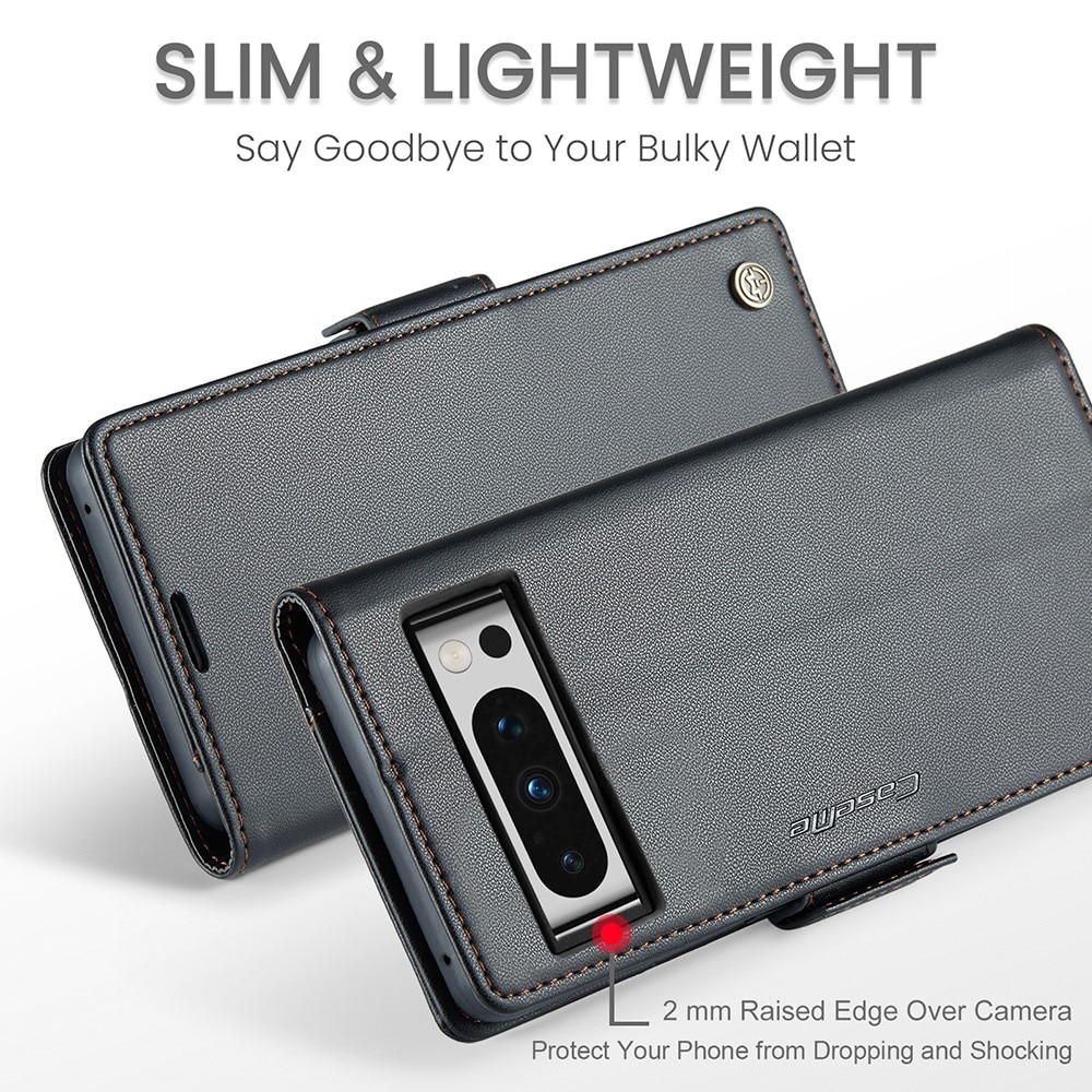 Slim Plånboksfodral RFID-skydd Google Pixel 9 Pro XL svart