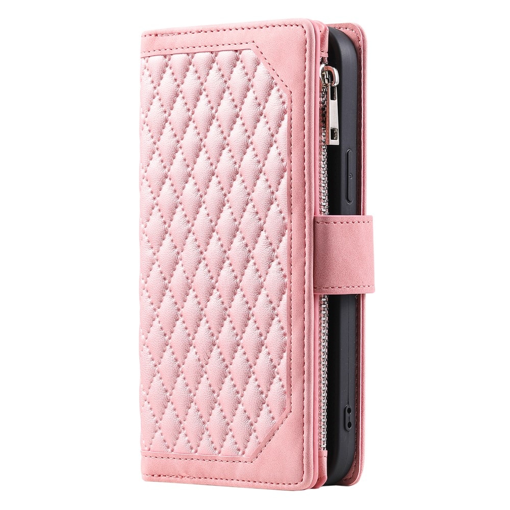 Plånboksväska Samsung Galaxy A15 Quilted Rosa