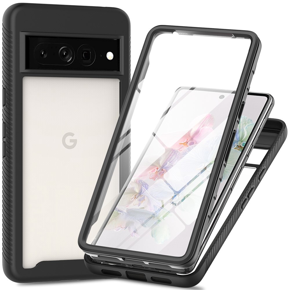 Full Protection Case Google Pixel 9 Pro XL svart/transparent