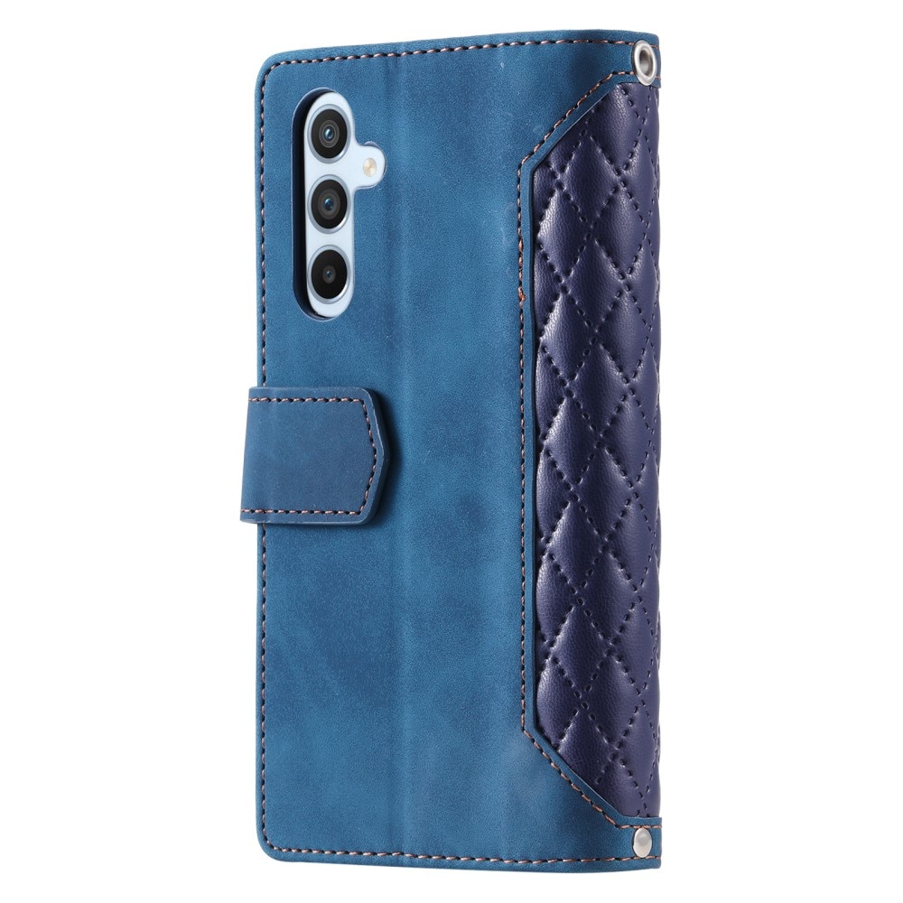 Plånboksväska Samsung Galaxy A55 Quilted Blå